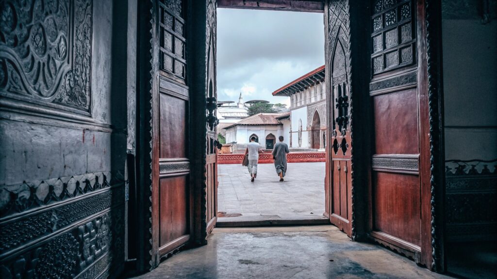 Entrance of a local mosque in Stone Town, Zanzibar