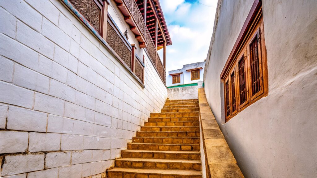 Stairs to nowhere in historic Stone Town building